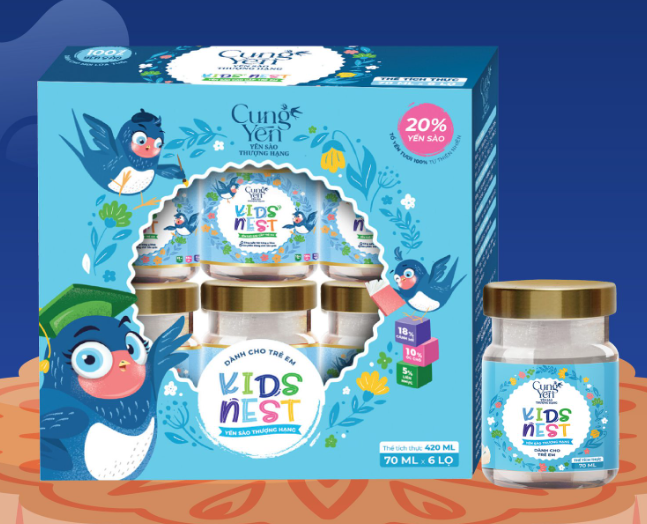 Cung Yến Kids (1 hộp 6 lọ*70ml)