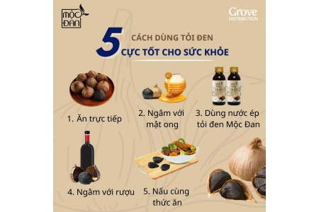 “BỎ TÚI” 5 CÁCH DÙNG TỎI ĐEN CỰC TỐT CHO SỨC KHỎE