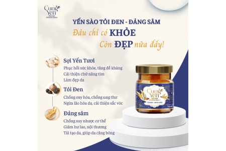 CÔNG DỤNG TUYỆT VỜI CỦA YẾN SÀO TỎI ĐEN - ĐẢNG SÂM
